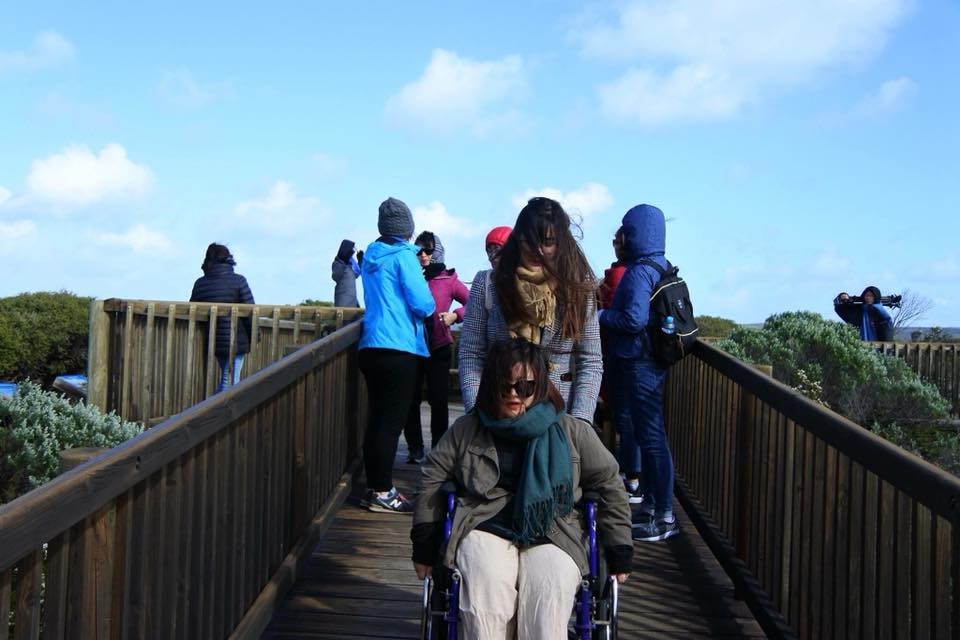 Long wooden bridges at every attraction make it easier for people in wheelchairs to come and enjoy the beauty of nature