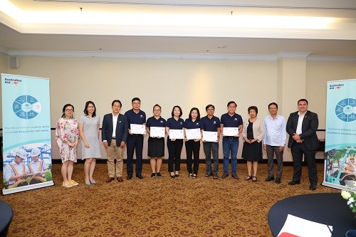 Participants received Certificate of Participation after the training course