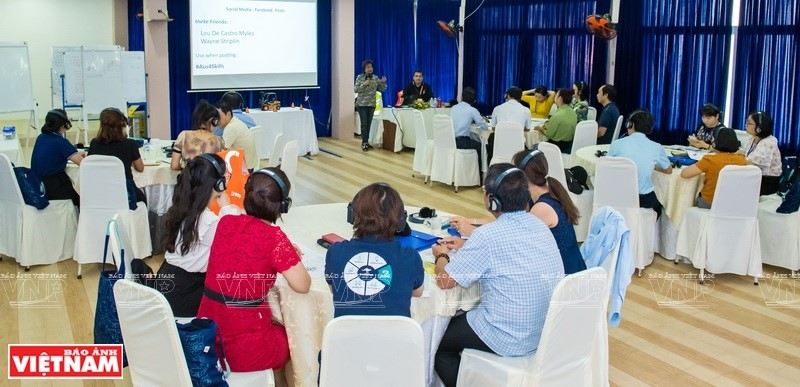 The short training course held by Aus4Skills focusing on “Strategy development and Competency-based training for occupational standards in logistics industry” in Ben Tre province. 